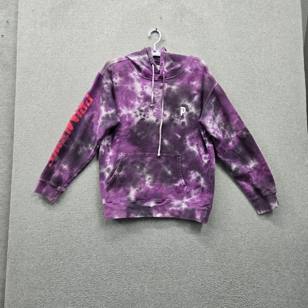 Dragon Ball Z x Primitive Men Hoodie L Purple Tie Dye Super Saiyan Rose Goku